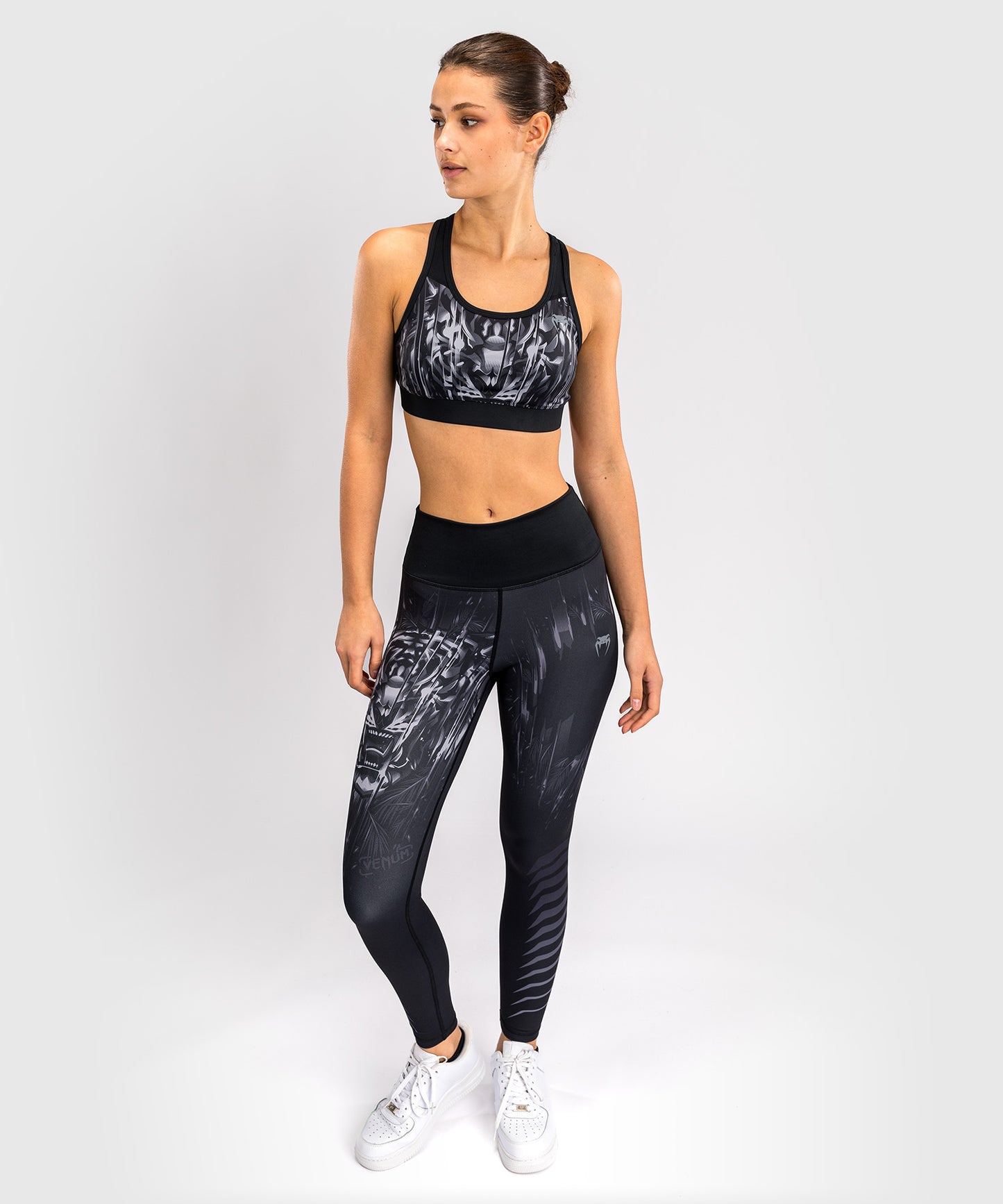 Venum Tiger Damen Sport-Bh - Schwarz/Silber