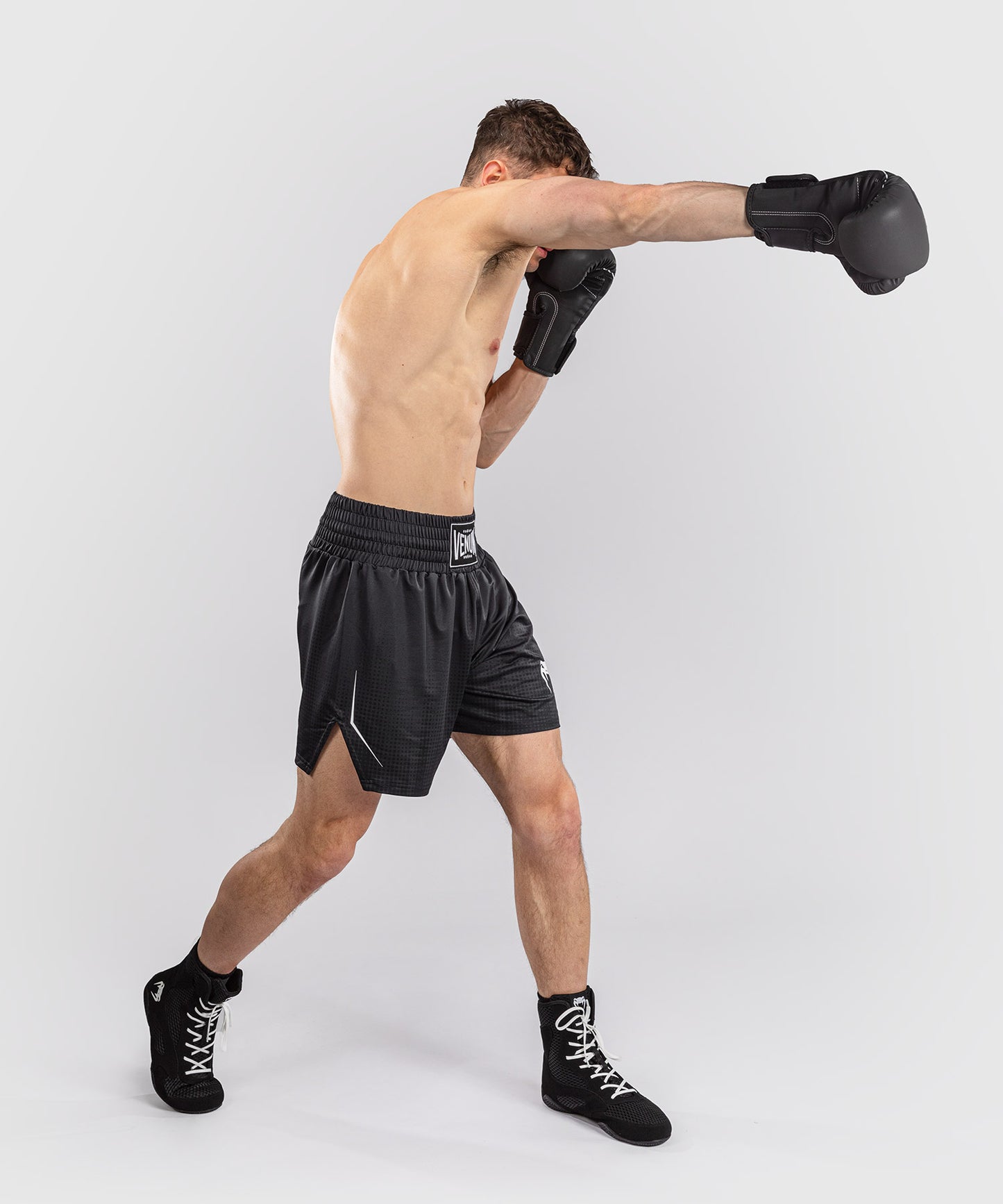 Venum Stealth Boxing Shorts - Black/White