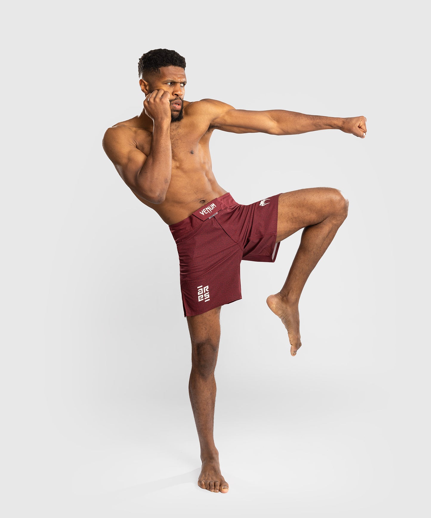 Venum x Ares Men’s Fight Shorts - Burgundy