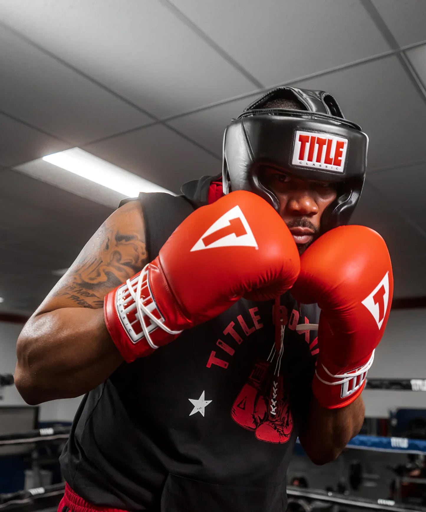 Title Classic Hi-Performance Boxing Headgear - Black