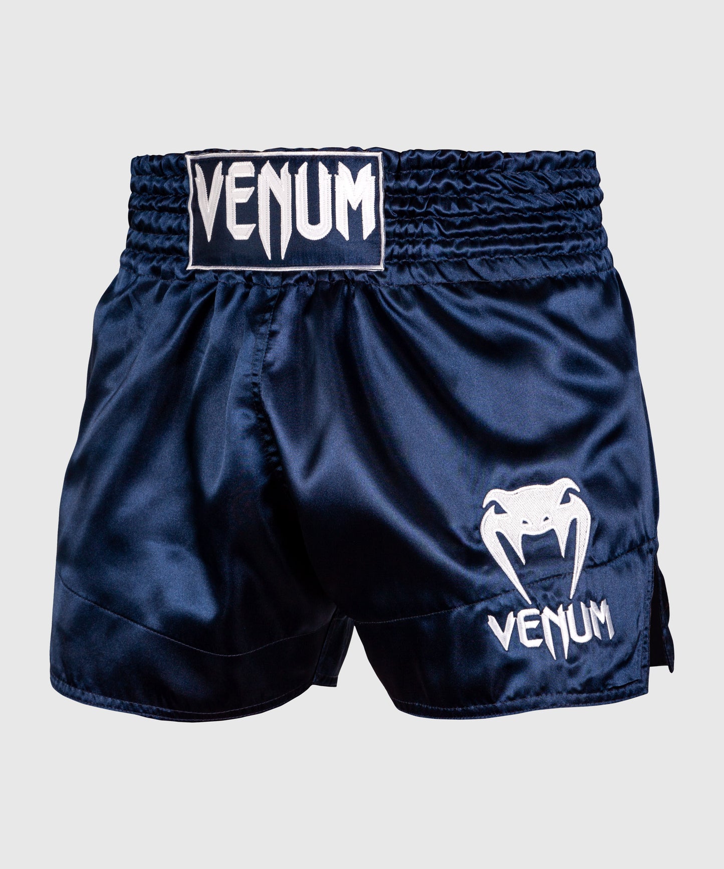 Short de Muay Thai Bleu marine/Blanc Venum Classic