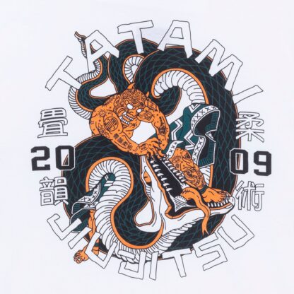T-Shirt Tatami Fightwear Serpent Organic - Blanc