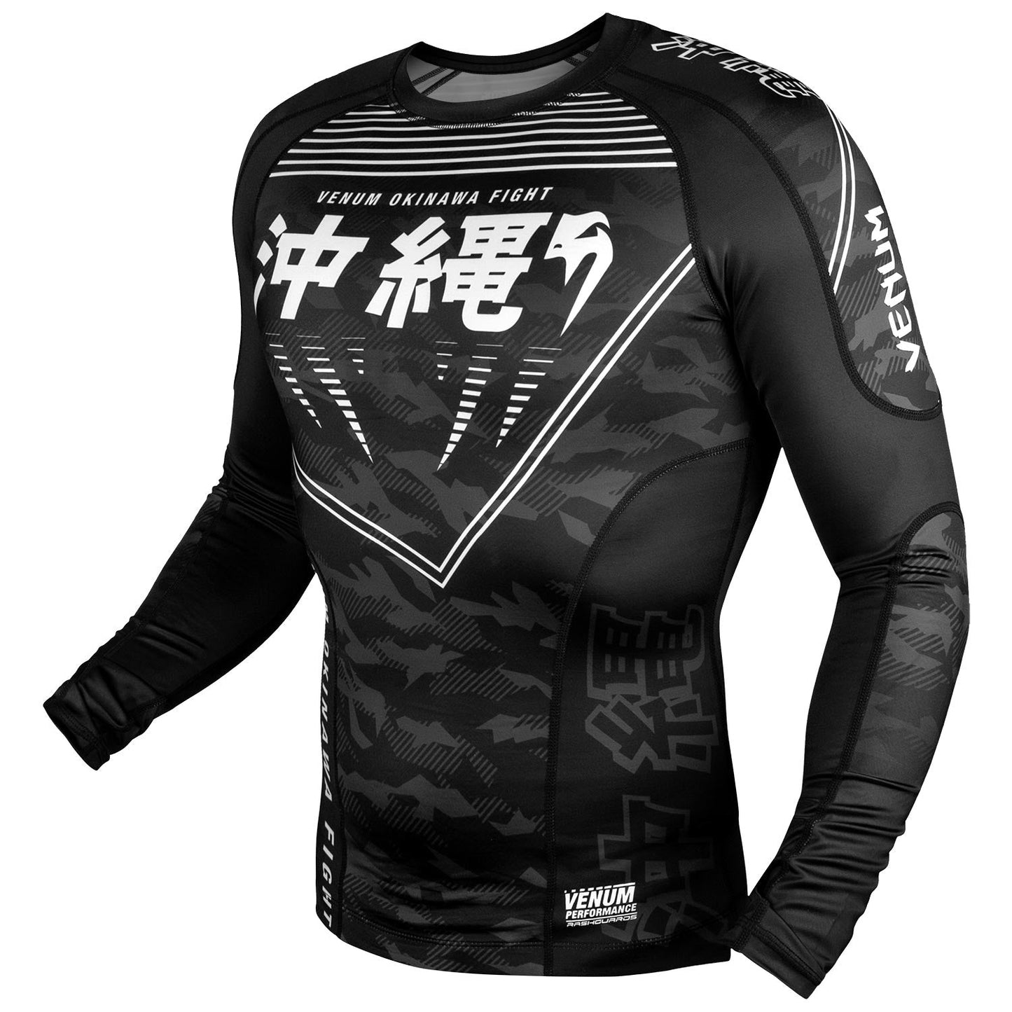 Rashguard Venum Okinawa 2.0 - Long Sleeve - Black/White