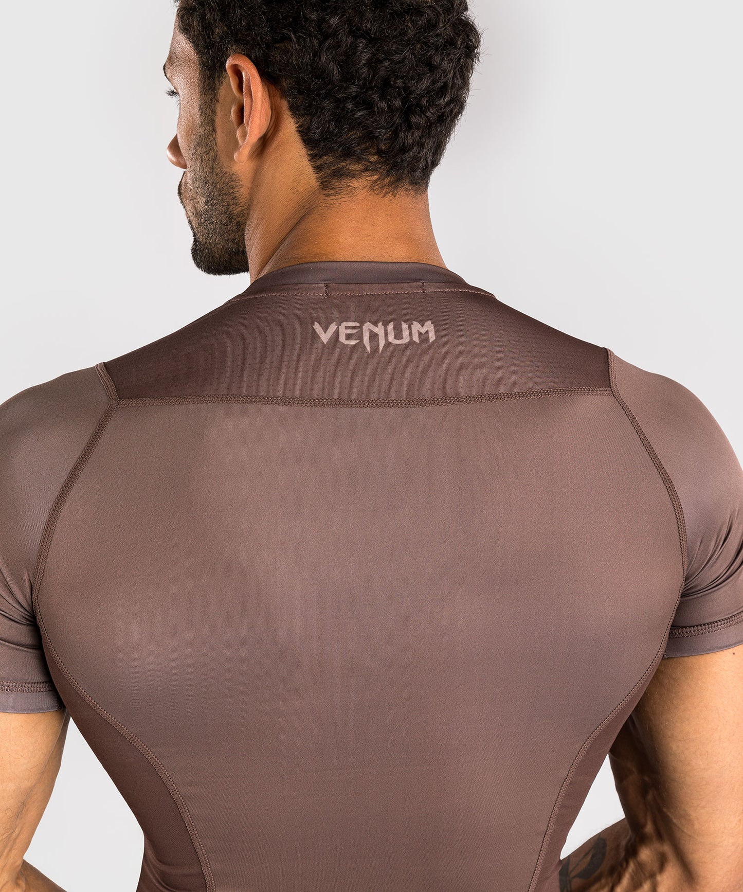 Venum No Gi Rashguards - Chocolate Brown