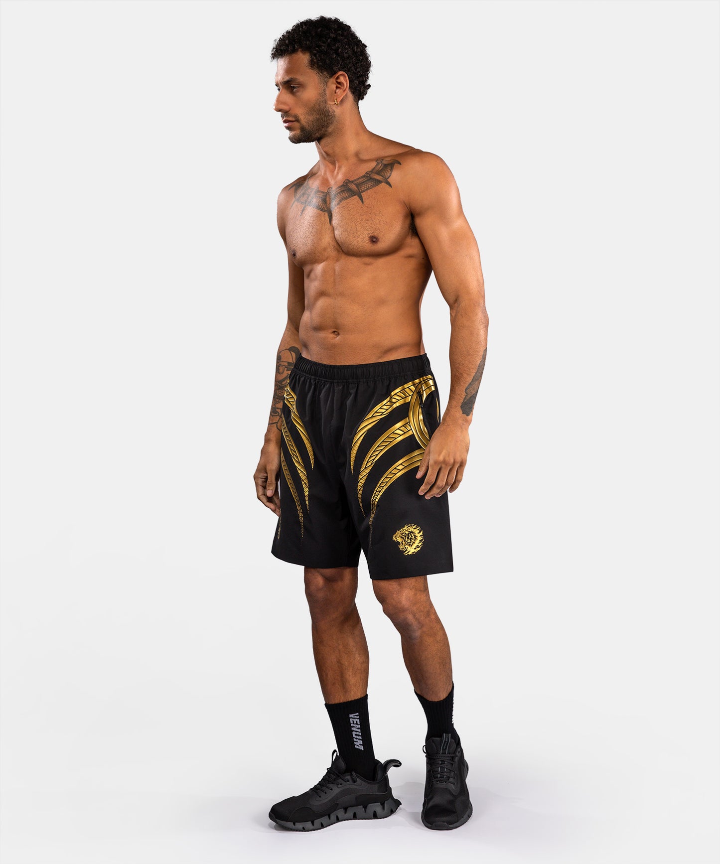 Venum x Mike Tyson Tiger Pantalón Corto de Entrenamiento Tiger - Negro/Oro