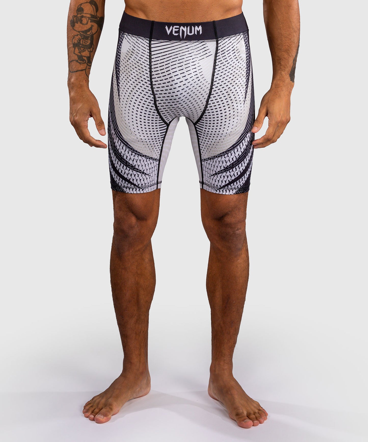 Venum Galactic 3.0 Pantaloncini a Compressione - Bianco Sporco/Nero