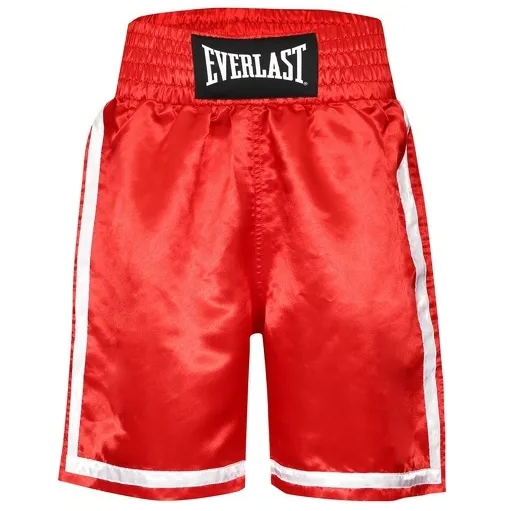 Short de Boxe Everlast Compétition - Rouge/Blanc