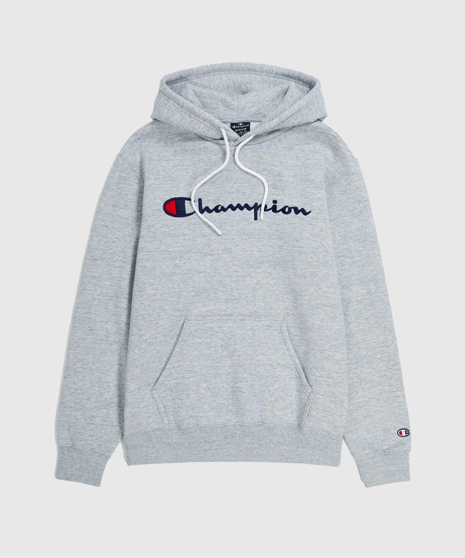 Sweatshirt À Capuche Champion Legacy Logo Brodé – Gris – Dragon Bleu