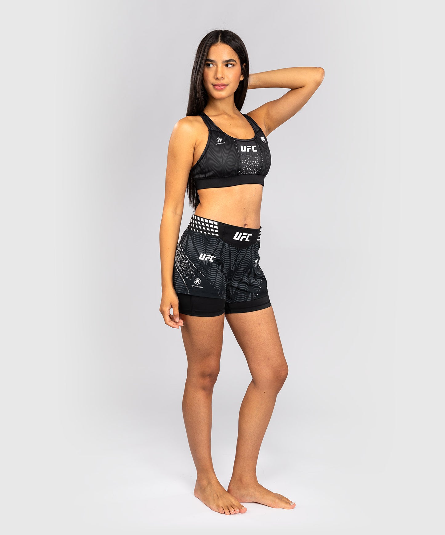 UFC Zenith by Venum Authentic Fight Night Pantaloncini da combattimento Fit corto Donna - Nero