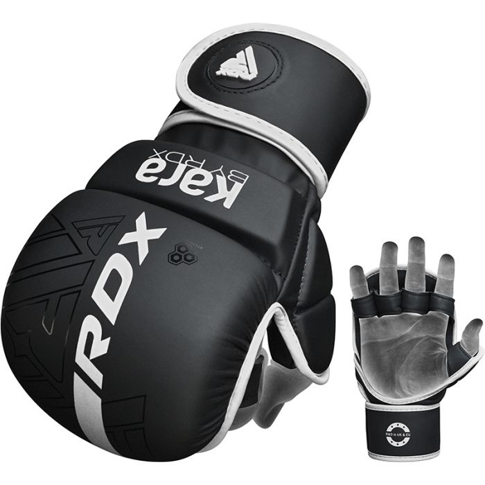 RDX F6 KARA MMA Sparring-Handschuhe - Schwarz/Wei  Dragon Bleu