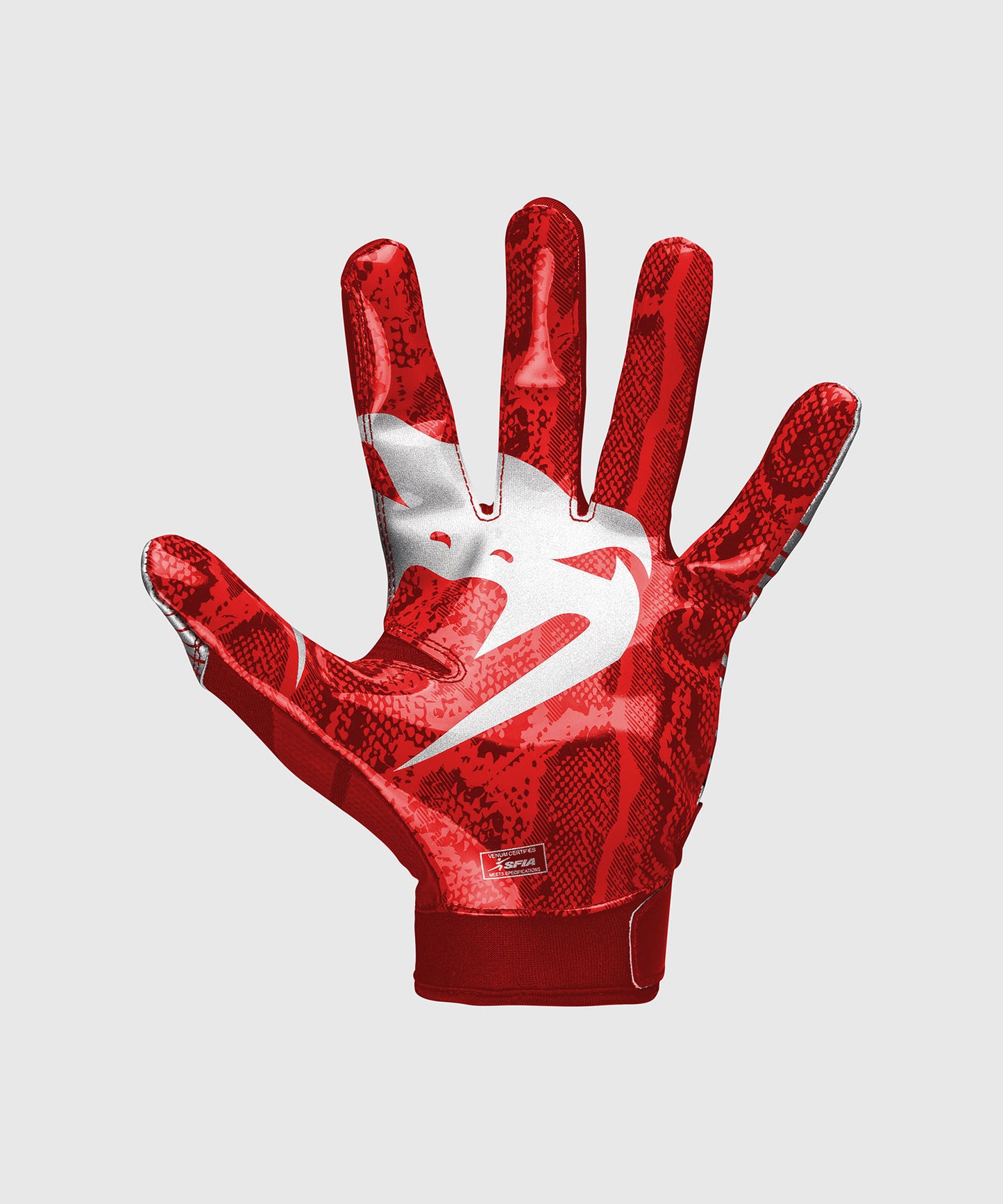 Venum Elite Football Handschuhe - Rot/Silber