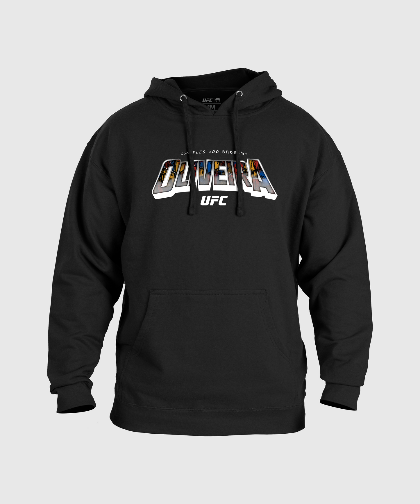 Hooded Sweatshirt for Men UFC Unrivaled by Venum Charles Oliveira - Black