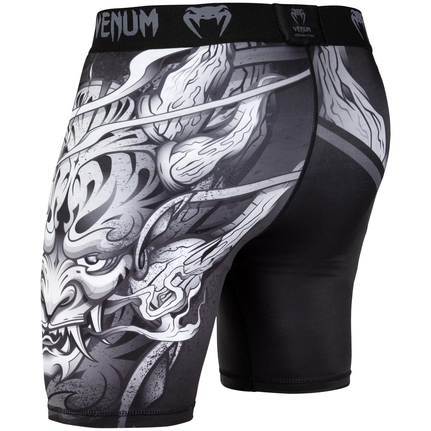 Short de compression Venum Devil - Blanc/Noir