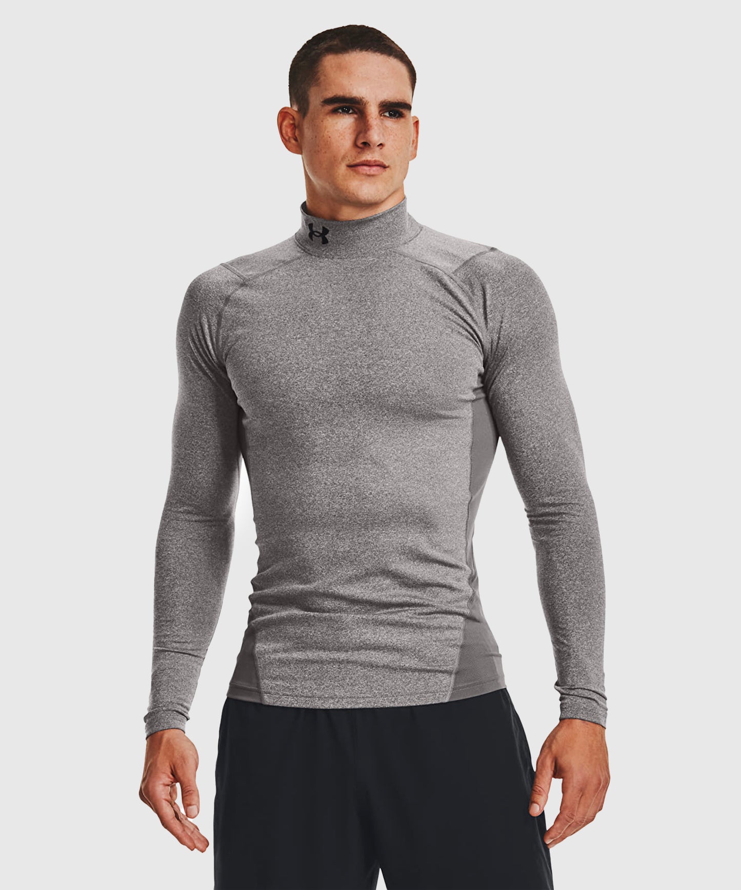Haut De Compression À Col Montant Under Armour Coldgear - Gris