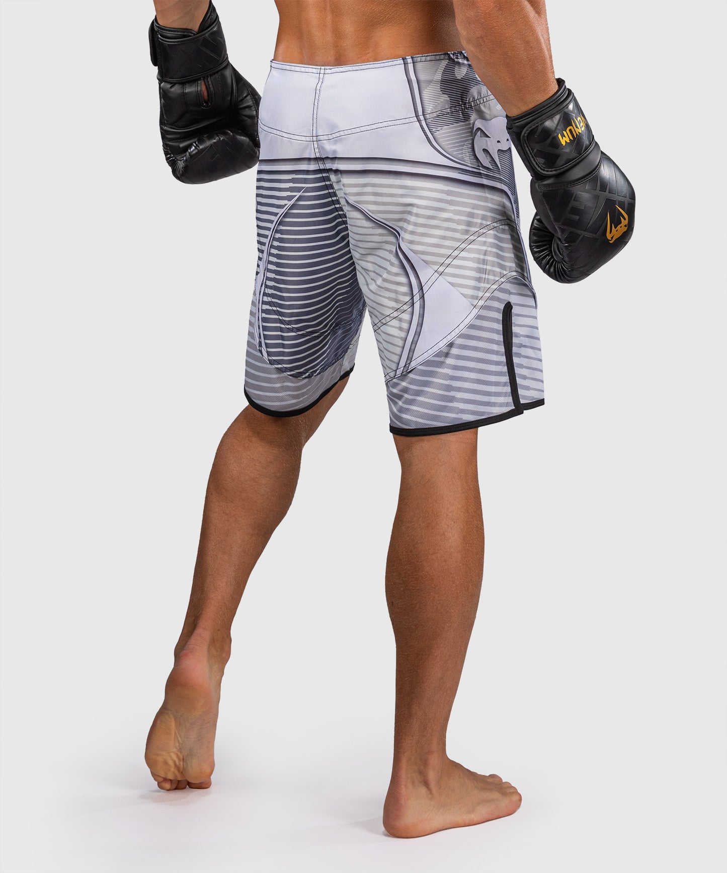 Venum Camo Hero Fight Shorts - White/Light Grey