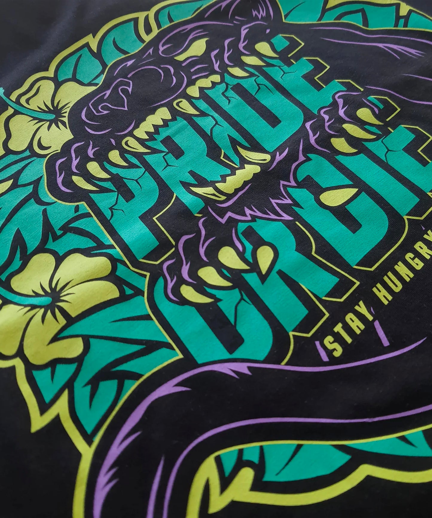T-shirt Pride Or Die Stay Hungry - Noir