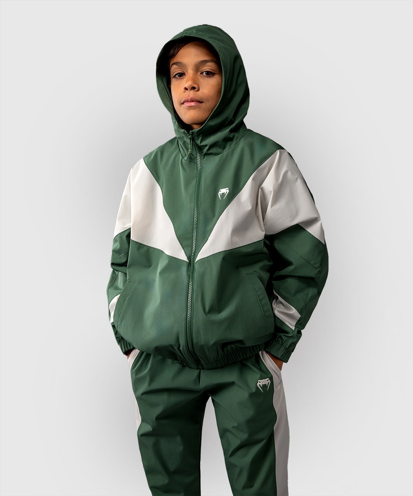 VENUM Vectra Track Jackets - Forest Green/ Off White