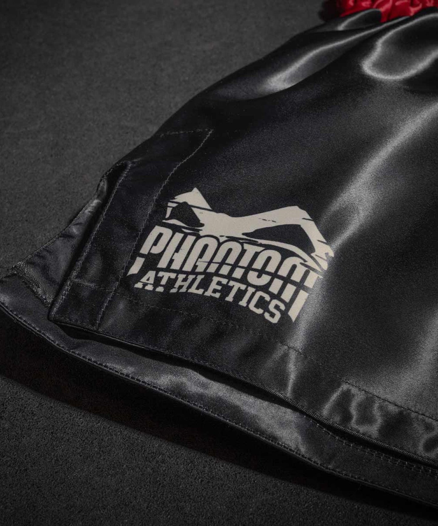 Phantom Athletics Tiger Unit Muay Thai Shorts - Schwarz/Rot