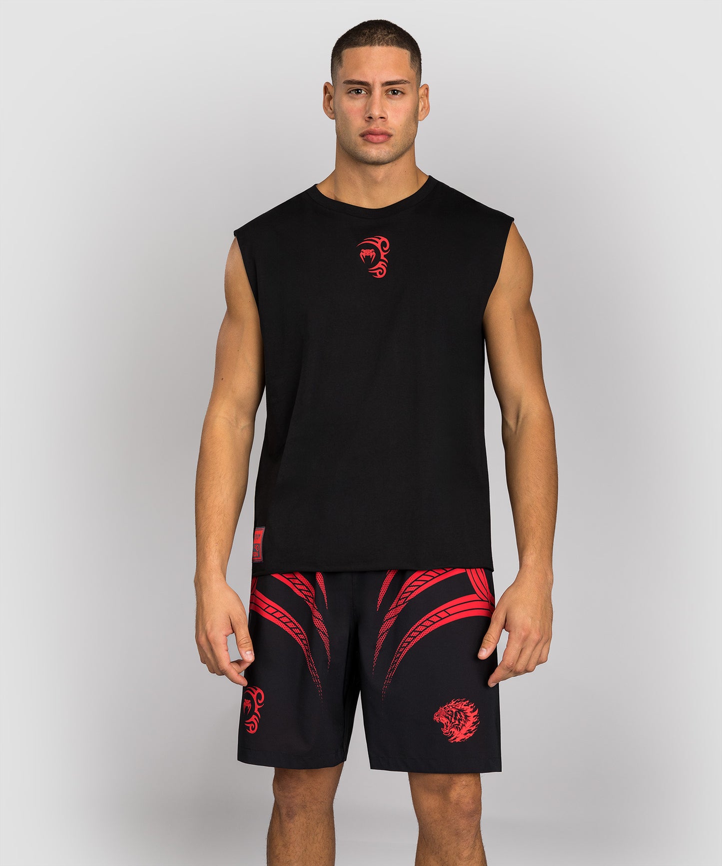 Venum x Mike Tyson Tiger Ärmelloses T-Shirt - Tiefschwarz
