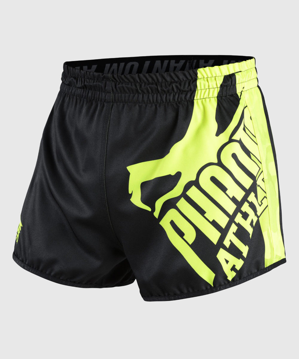 Phantom Athletics Revolution Pantaloncini da Muay Thai - Nero/Giallo