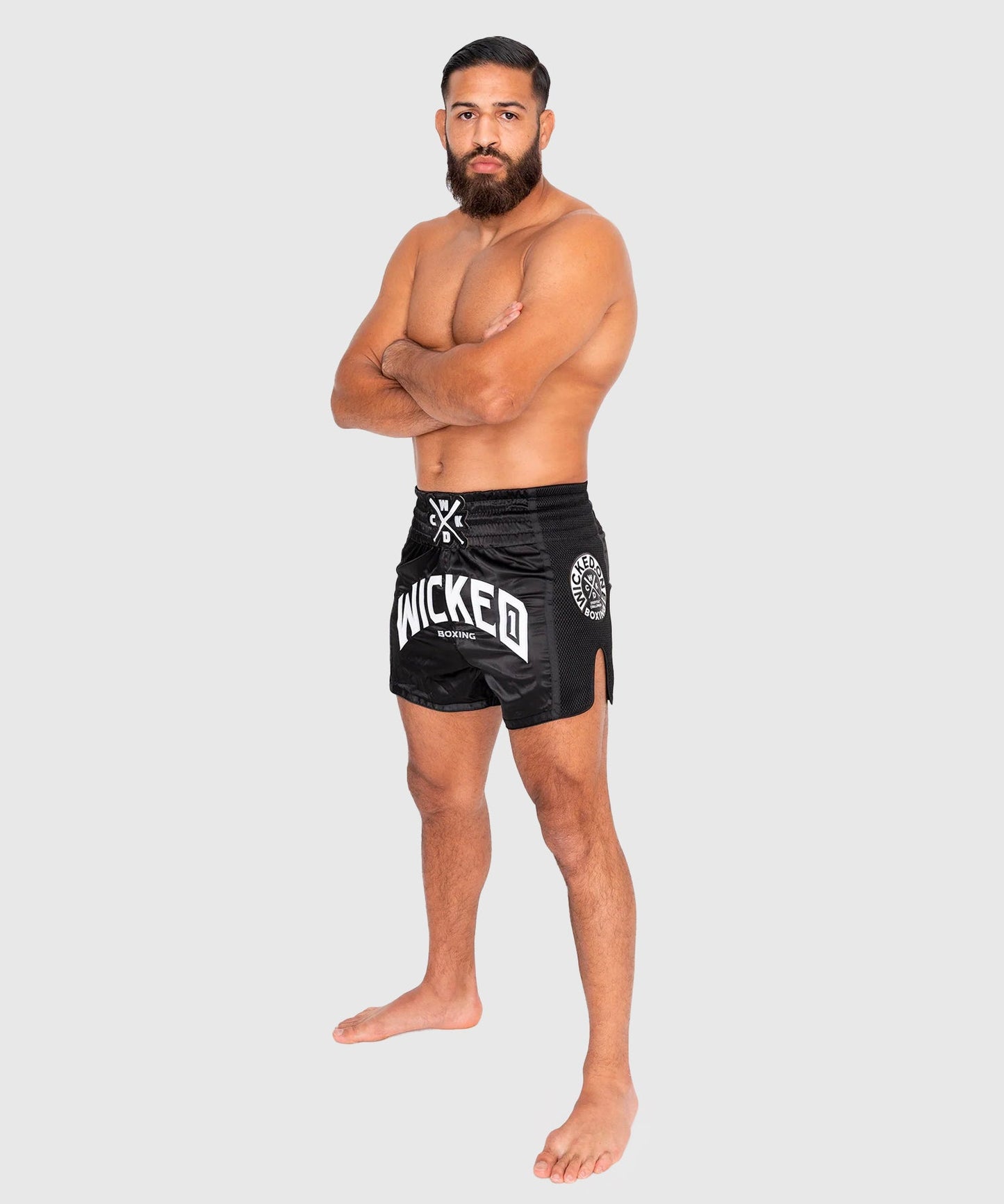 Short De Muay Thai Wicked One Block - Noir