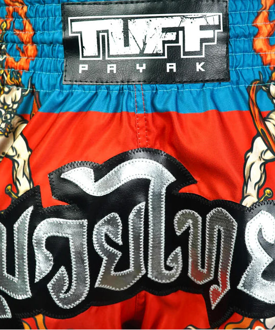 Tuff Payak Fujin The Wind God Muay Thai Shorts - Red