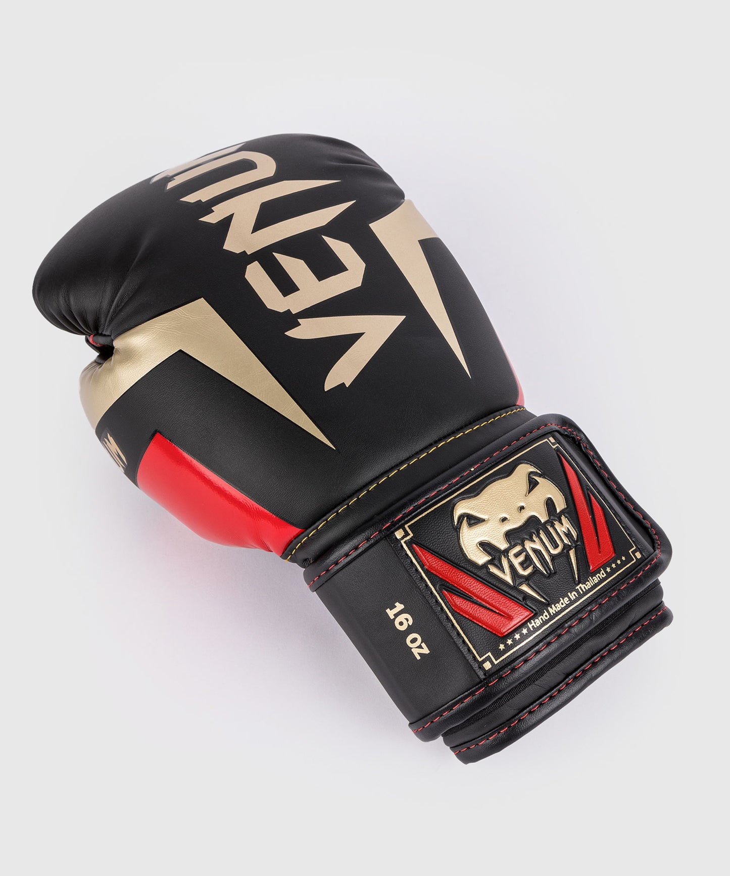 Gants de boxe Venum Elite - Noir/Or/Rouge