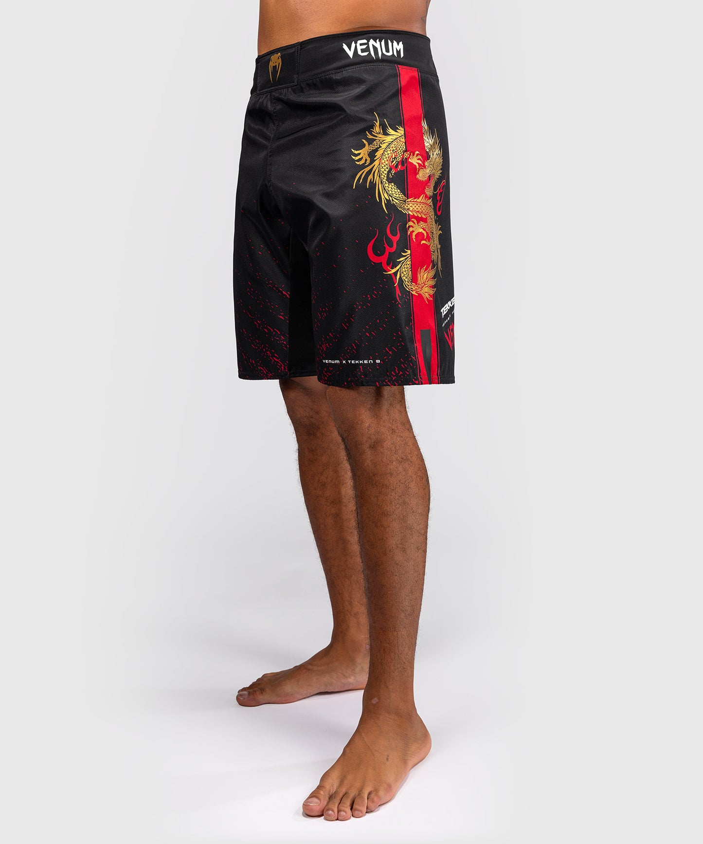 Venum x TEKKEN 8 - Marshall Law Fight Shorts - Black/Red/Gold