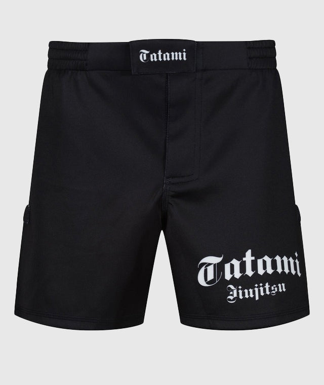 Short De Grappling Court Tatami Fightwear Gothic - Noir