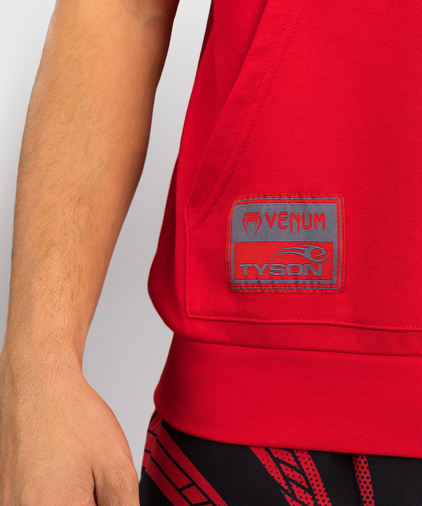 Venum x Mike Tyson Tiger Sleeveless Hoodie - Intense Red/Deep Black