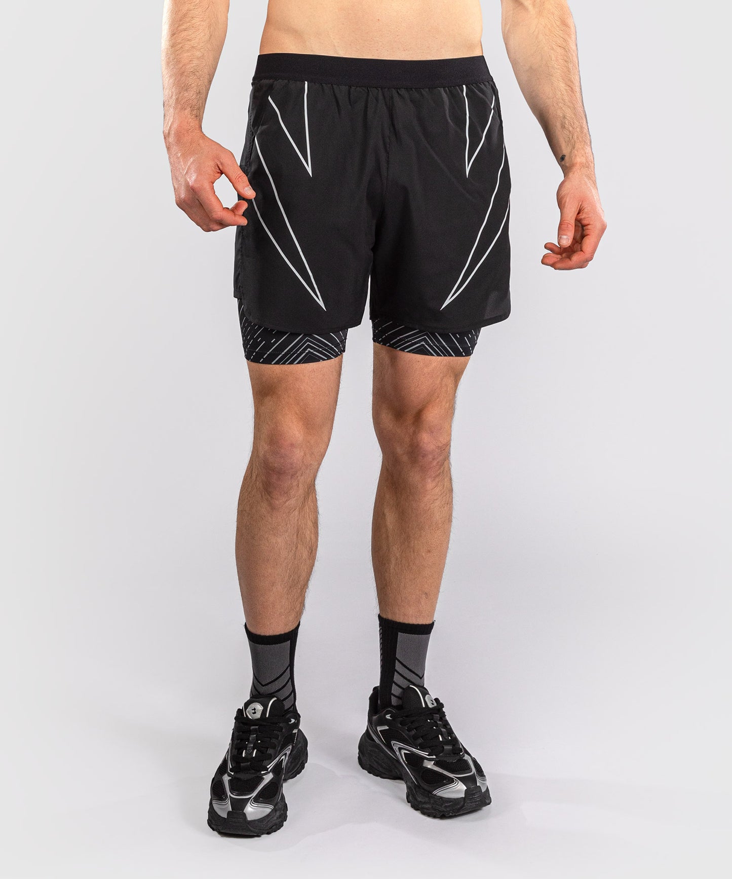 Venum Midnight Fury Trainingsshorts – Mitternachtsblau/Grau/Silber
