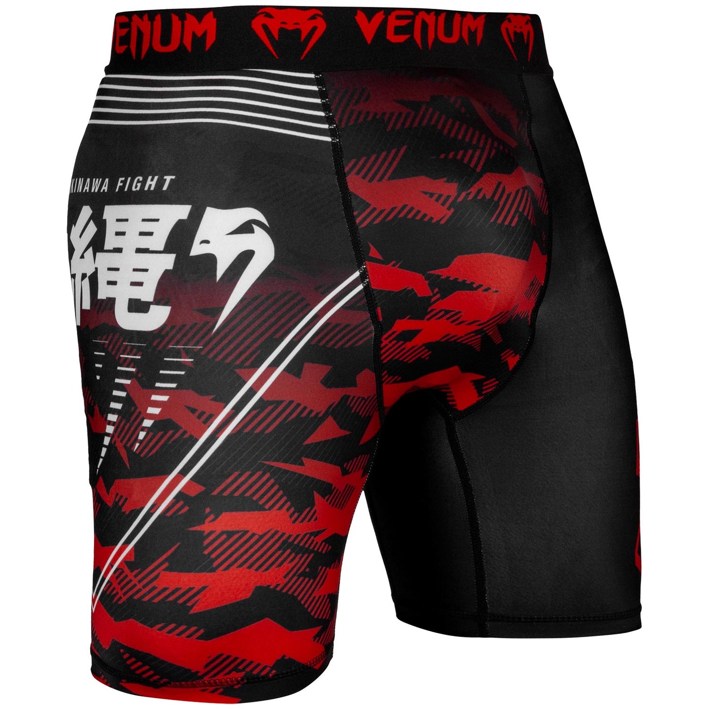 Venum Okinawa 2.0 Compression Shorts - Black/White-Red
