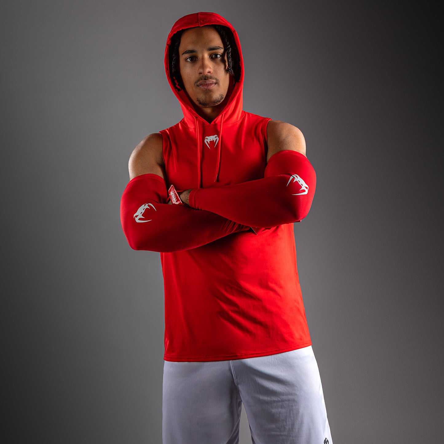Sweat à capuche Dry Tech sans manches Venum Elite - Rouge