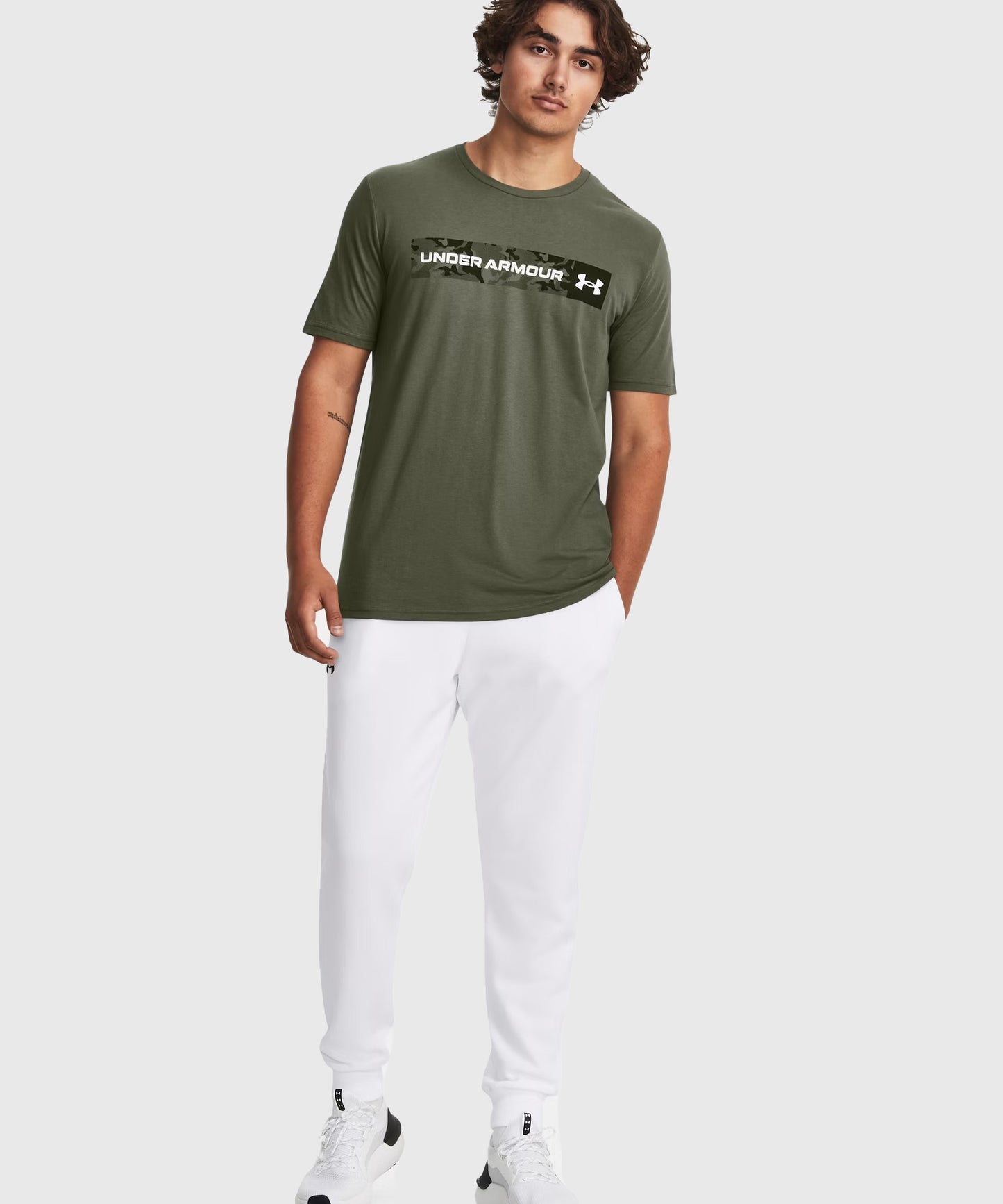 T-Shirt Under Armour Ua Camo Chest Stripe - Kaki