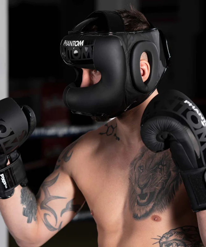 CASQUE DE BOXE PHANTOM ATHLETICS APEX - NOIR