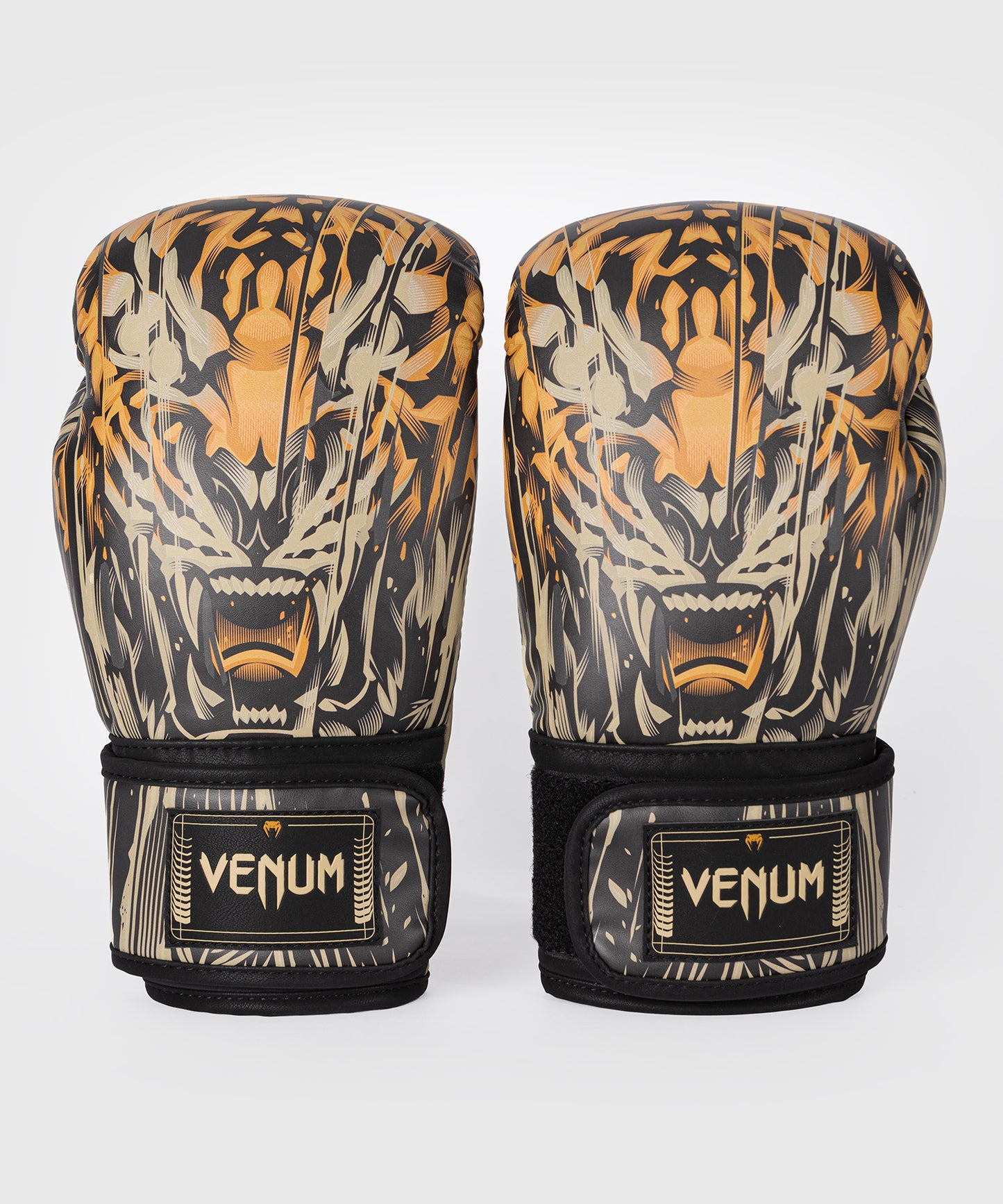 Venum Tiger Guanti da Boxe - Nero/Arancione Neon