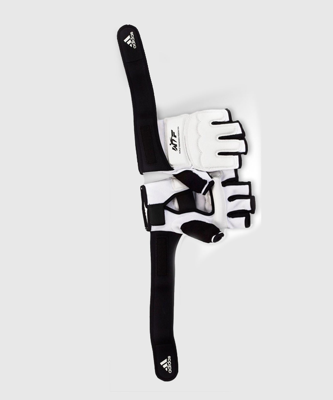 Mitaines Taekwondo Entrainement Et Compétiton Adidas - Blanc/Noir
