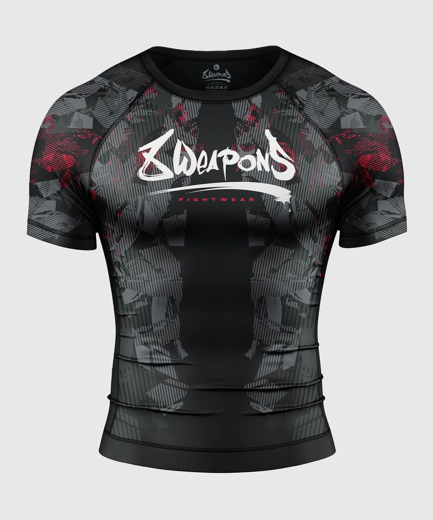 8 Weapons Hit 2.0 Short Sleeve Rashguard - Black