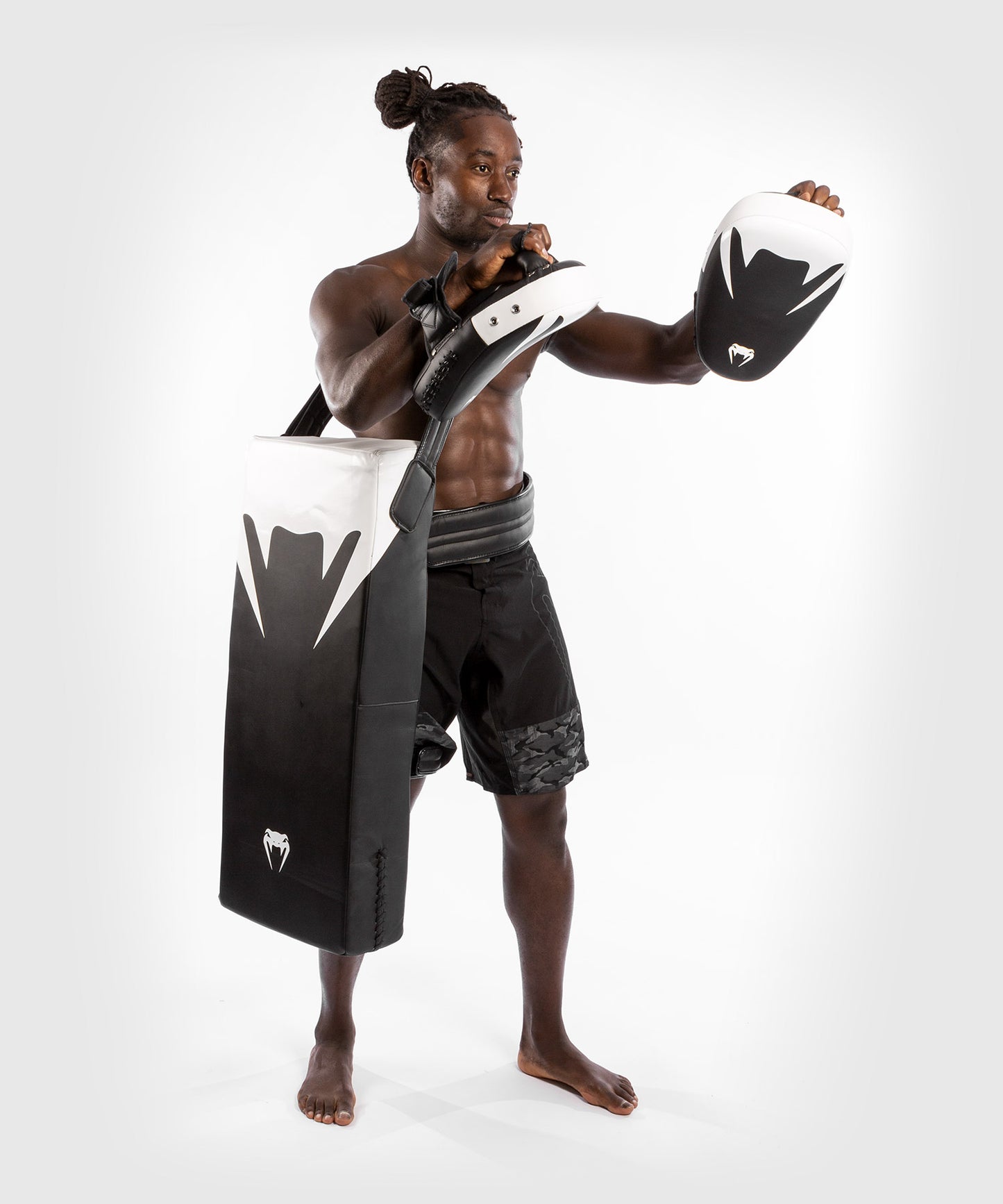 Bouclier Kick Boxing Micro Fibre Venum - Noir/Blanc