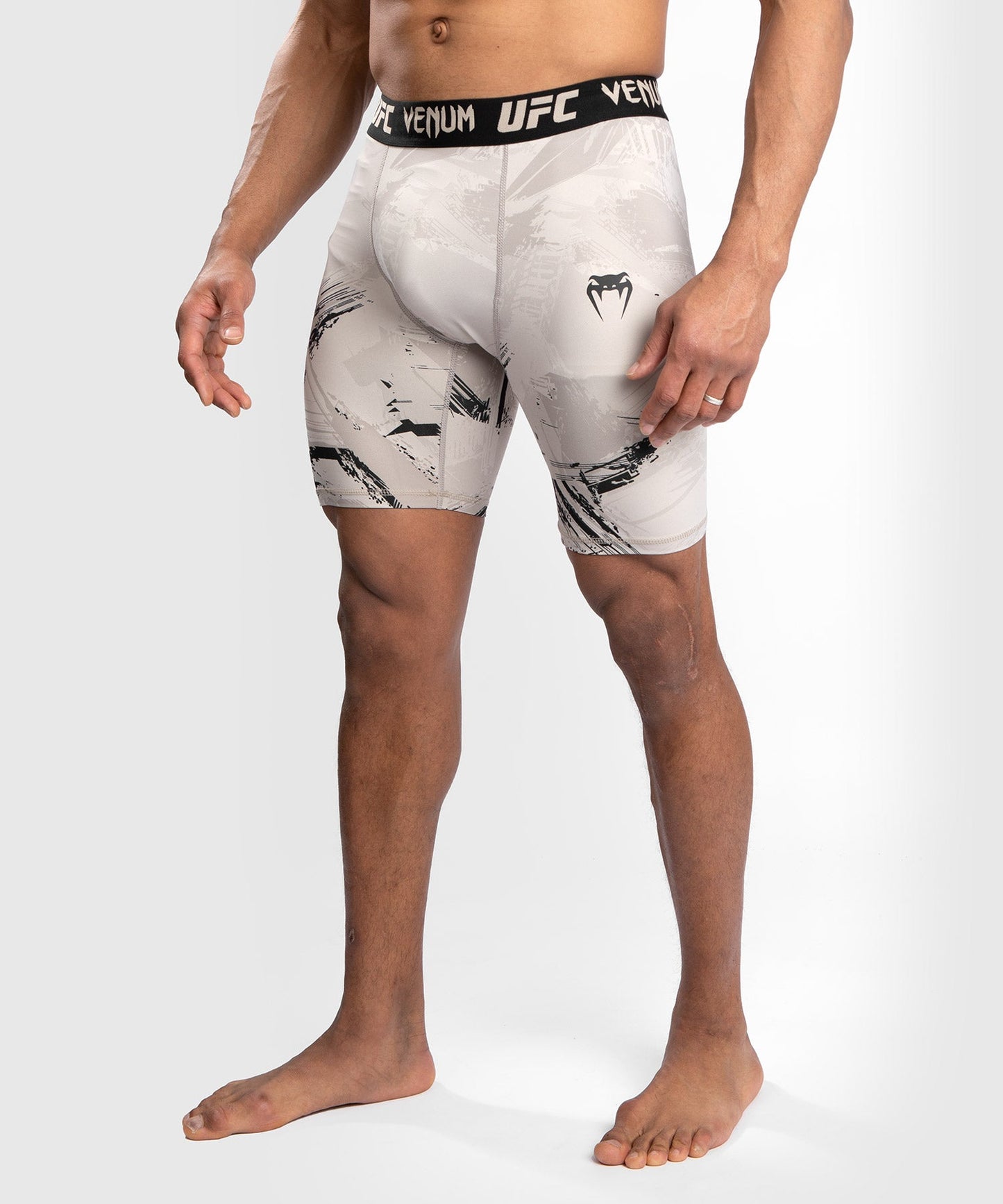 UFC Venum Authentic Fight Week 2.0 Compression Short - Black/Sand