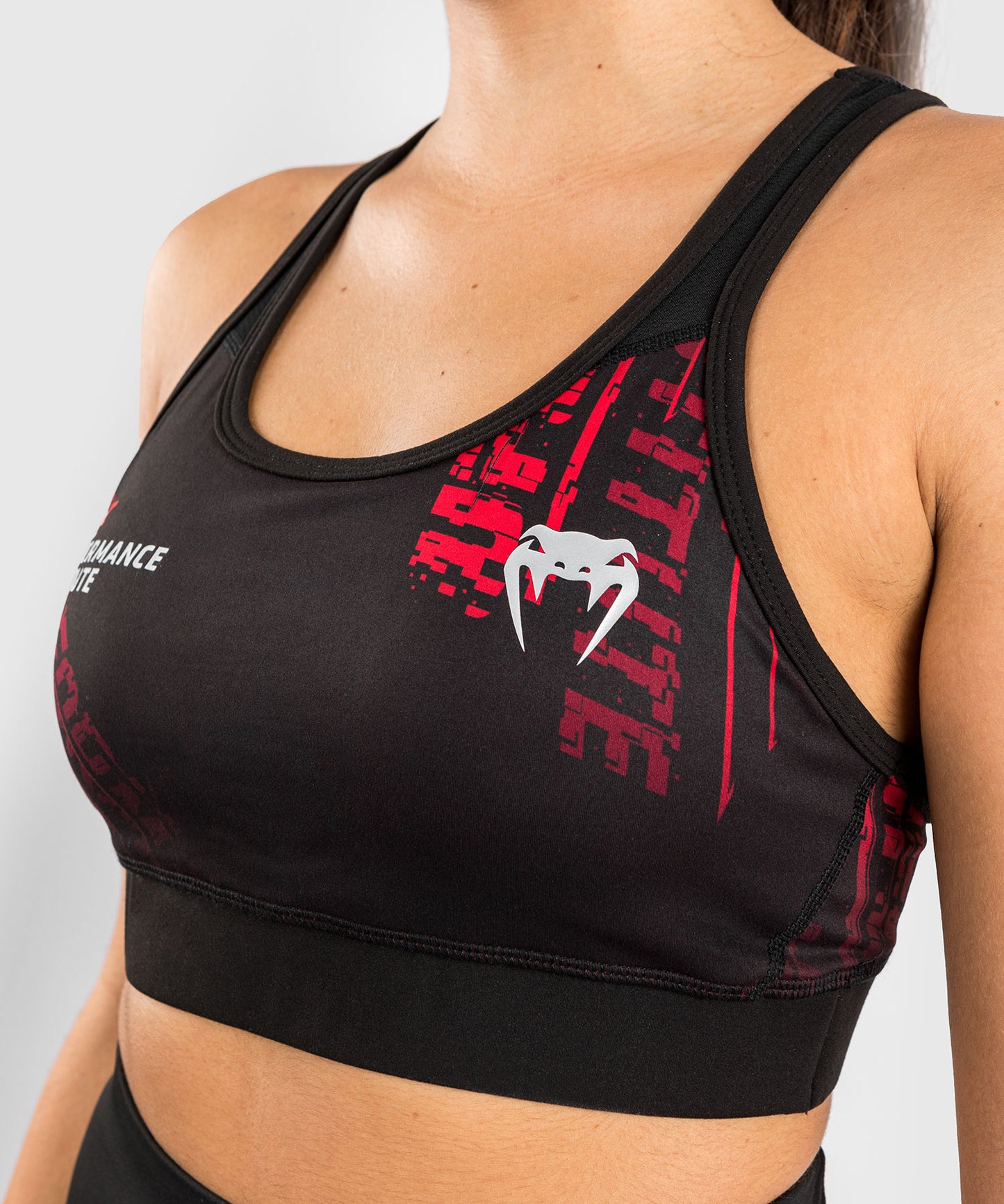 Brassière de sport pour femmes UFC Performance Institute 2.0 - Noir/Rouge