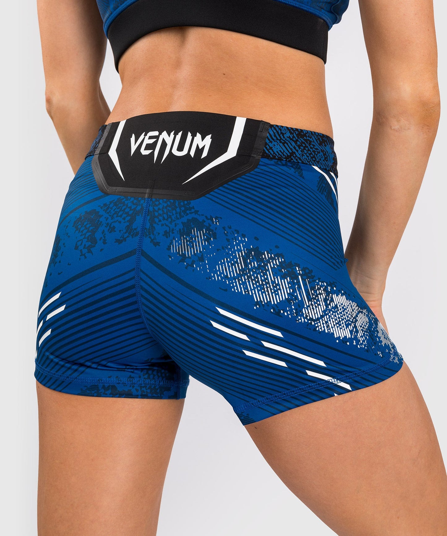 UFC Women's Fit Compression Short Adrenaline by Venum Authentic Fight Night - Blue