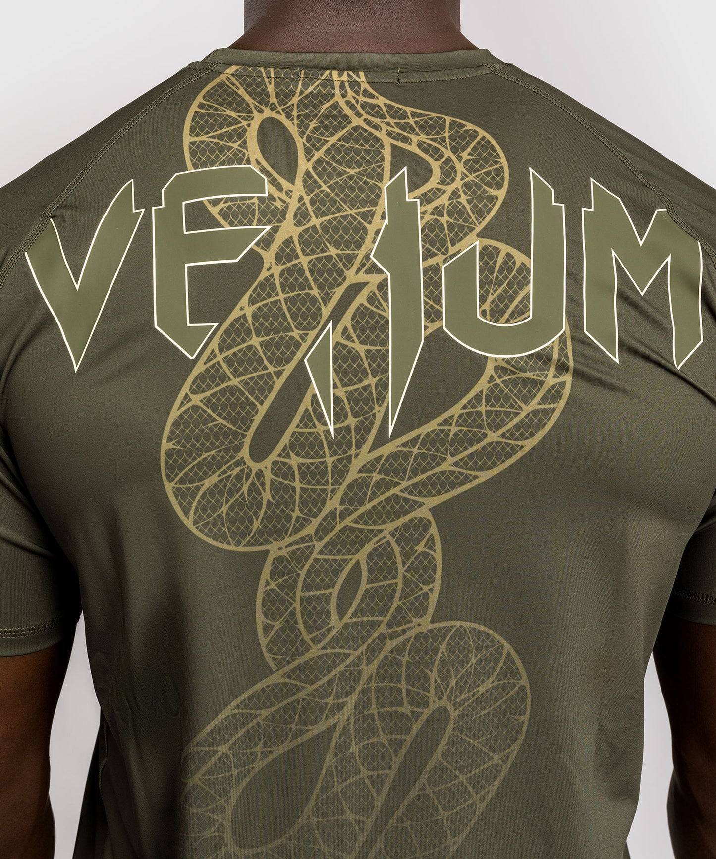 Venum Serpenti Dry Tech T-Shirt – Khaki/Bronze/Ivory