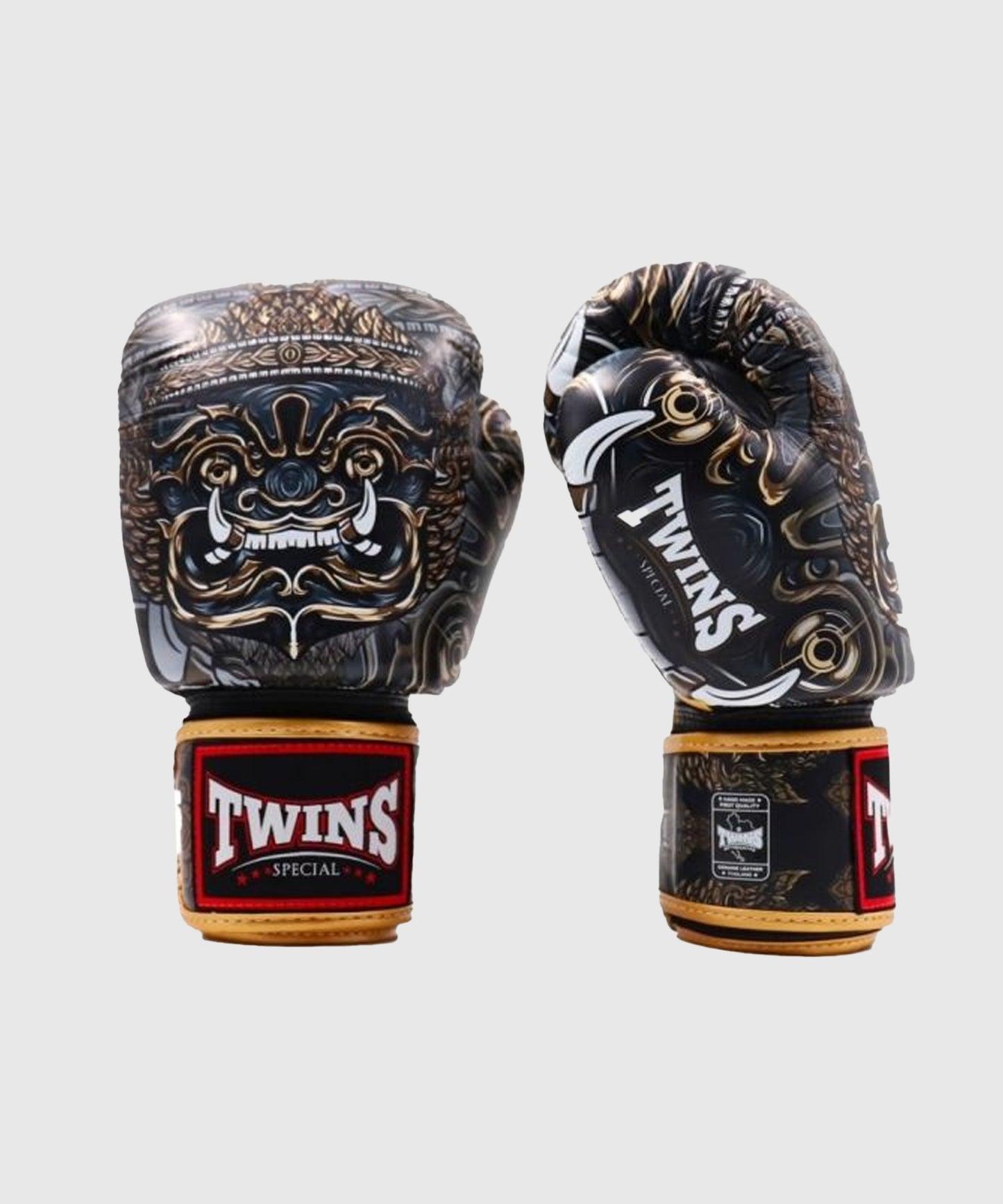 Twins FBGVL3 Yaktai Boxhandschuhe - Schwarz/Gold