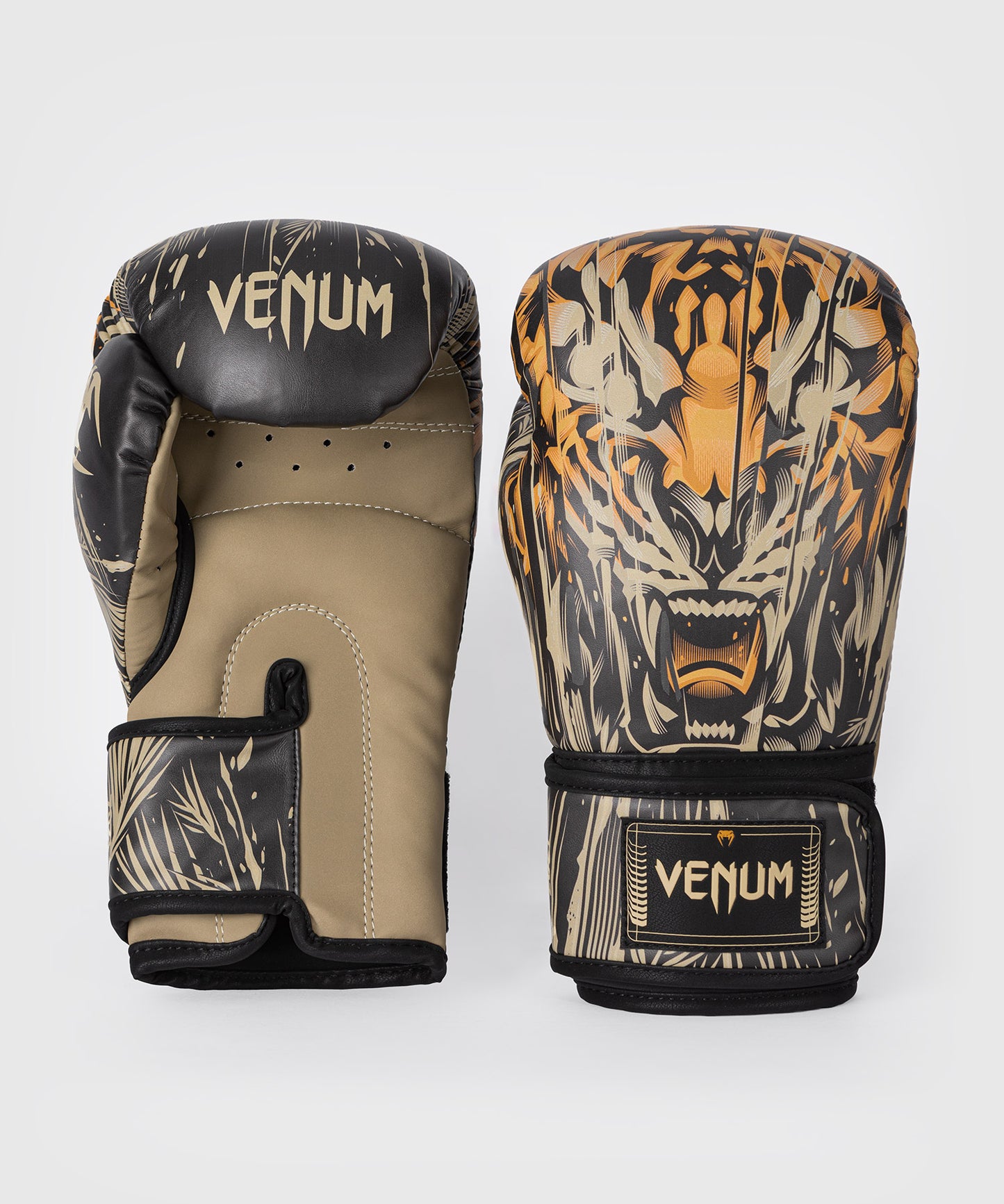 Venum Tiger Guanti da Boxe - Nero/Arancione Neon