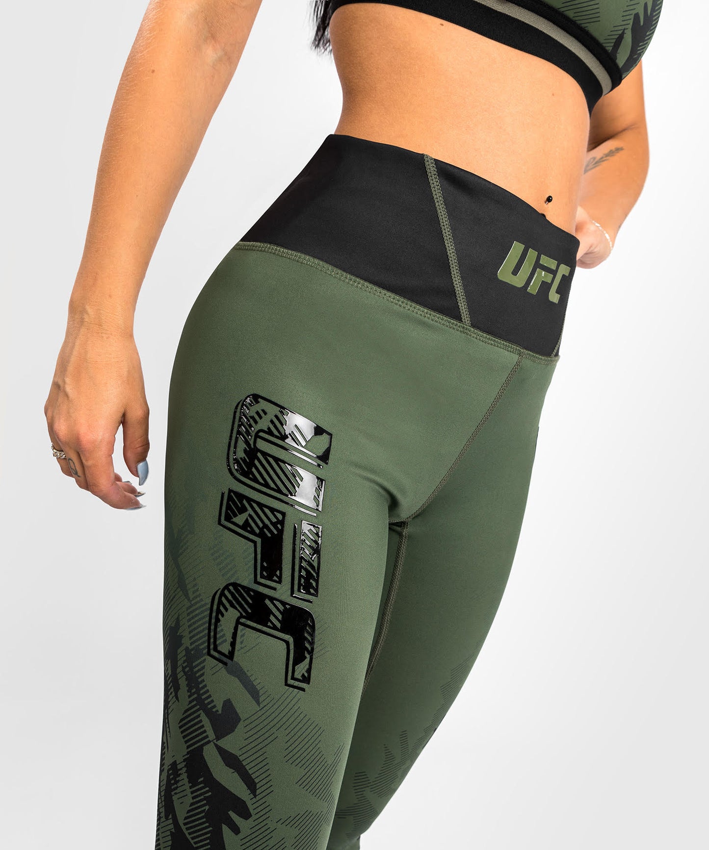 Women's UFC Leggings Venum Authentic Fight Week - Khaki