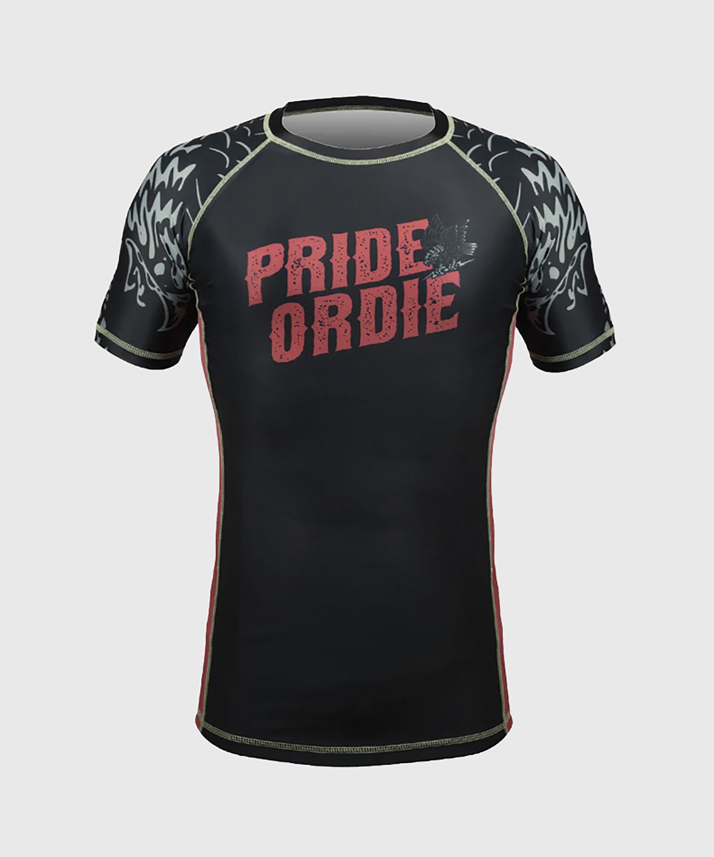 Pride or Die Prey On The Strong Kurzarm-Rashguard - Schwarz