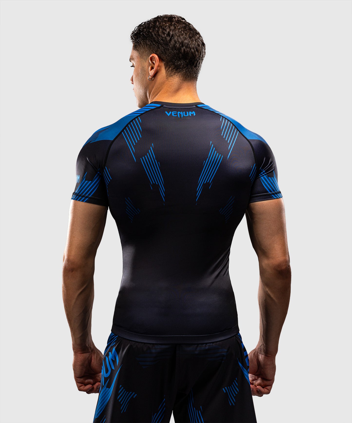 Venum No-Gi 6.0 Short Sleeve Rashguard - Black/Blue