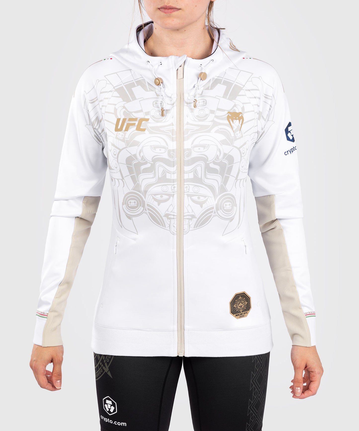 Noche UFC by VenumAuthenticr Fight Night Damen Walkout Hoodie - Weiß