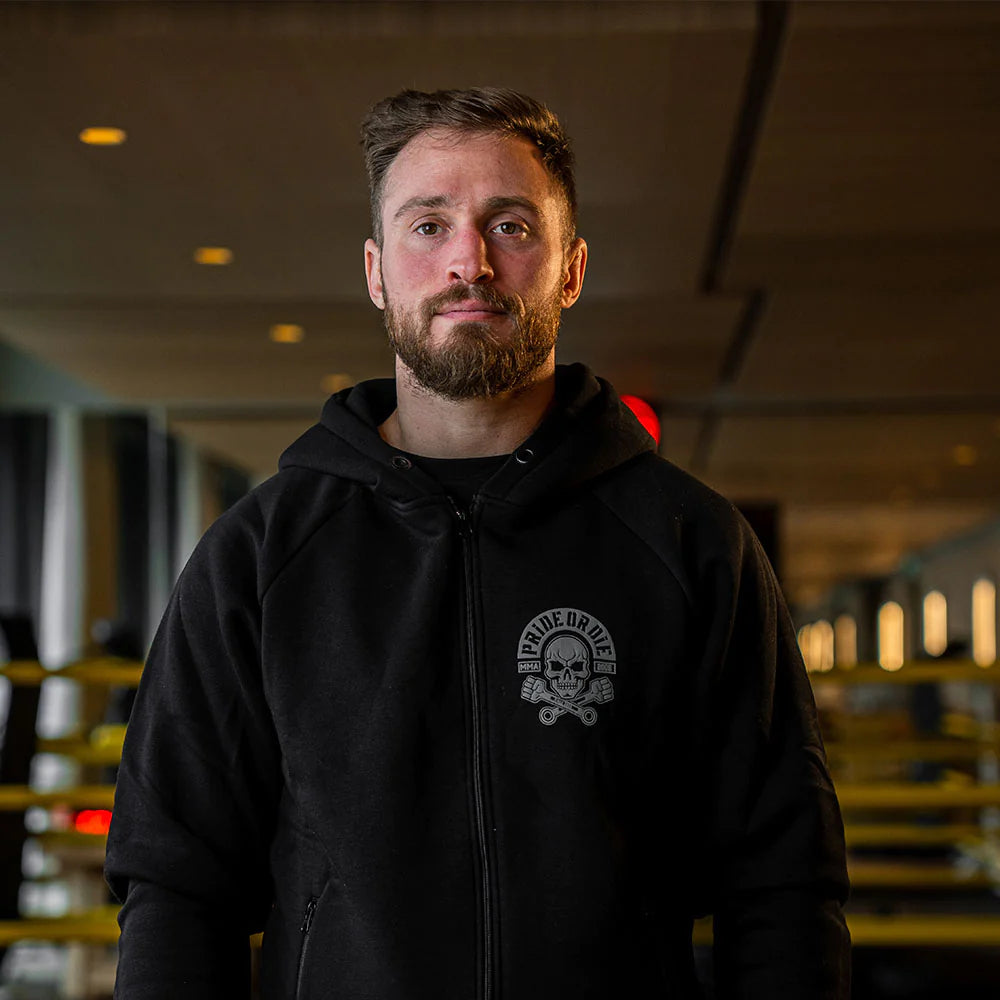 Sweatshirt À Capuche Pride Or Die Busted Knuckles - Noir